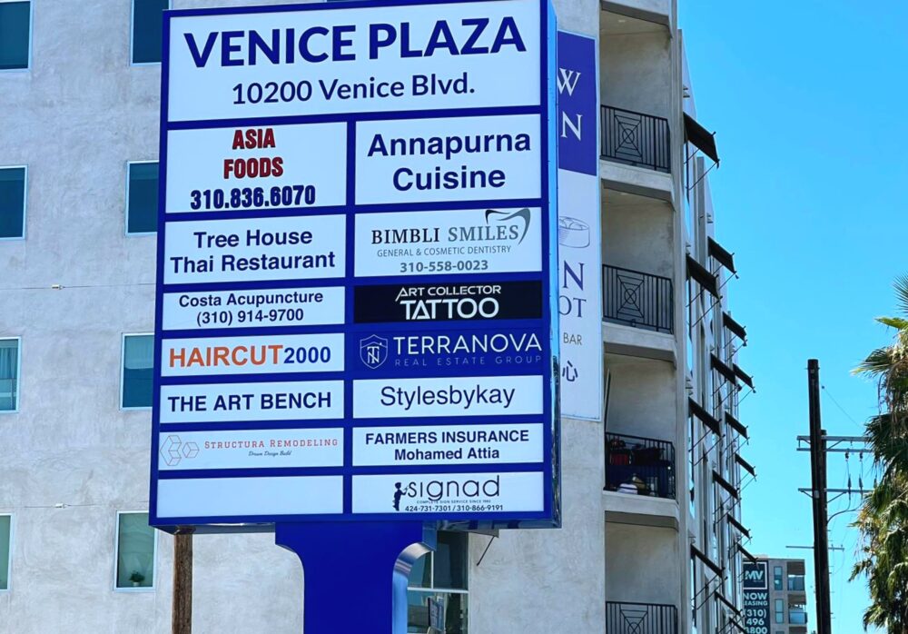 General Real Estate Management Pylon Sign Culver City 