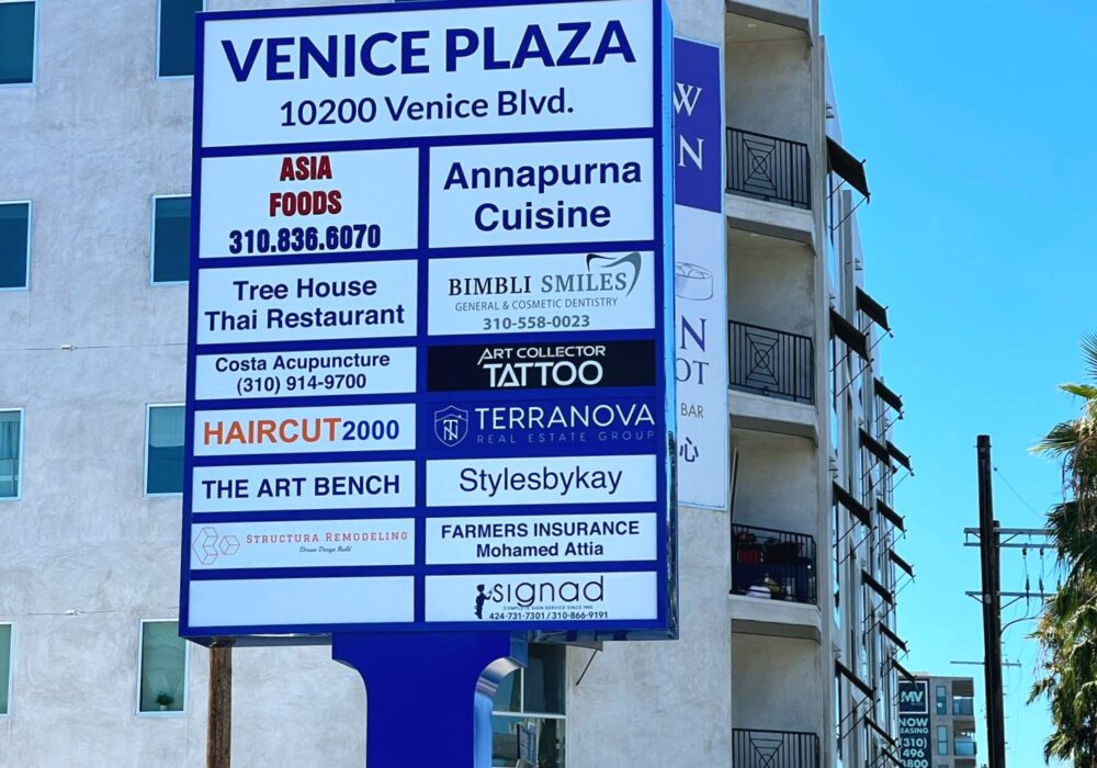 General Real Estate Management Pylon Sign Culver City 