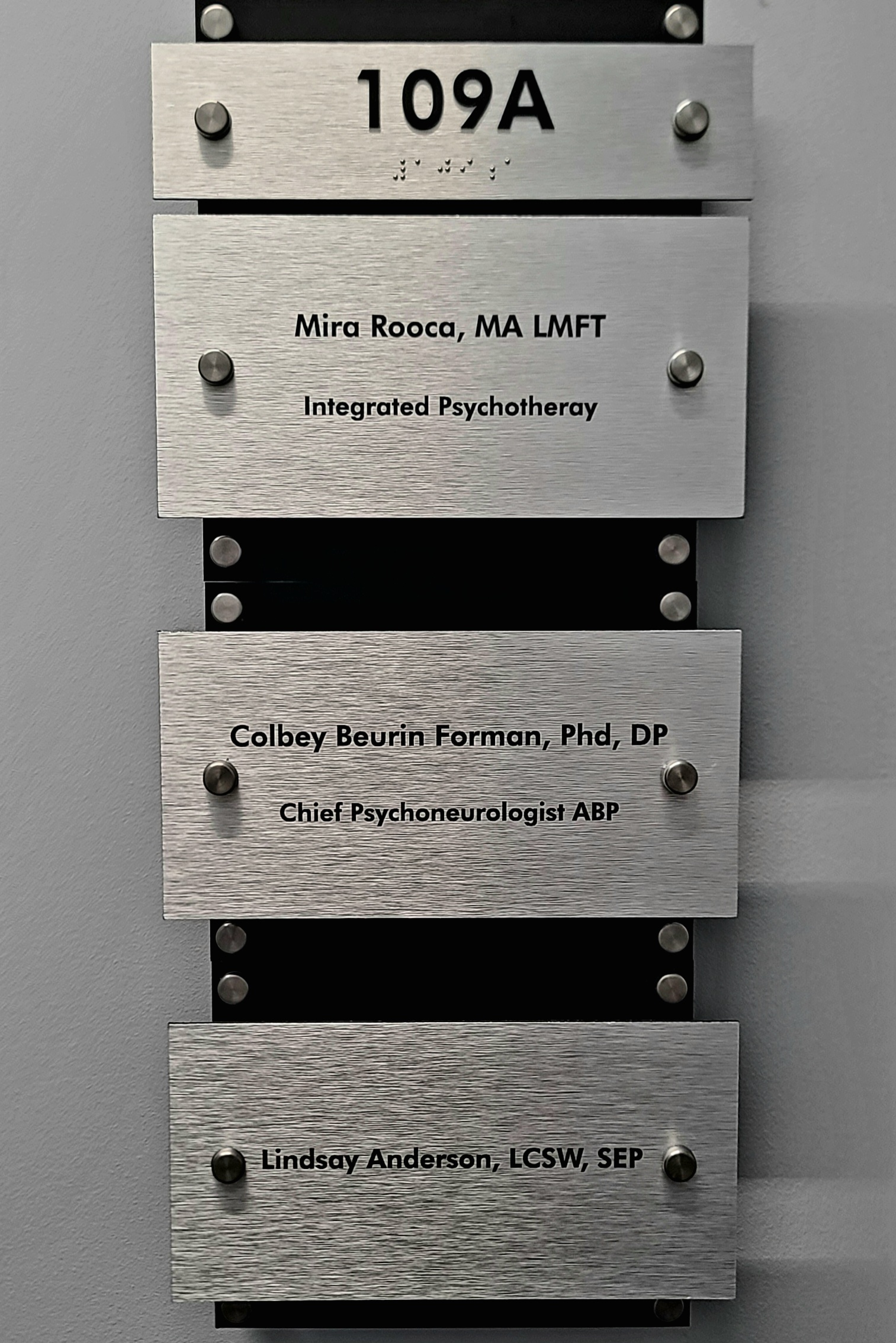 Elegant Unit Sign Enhancing Property Navigation