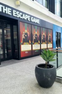 Century City Transformation: The transformation of The Escape Game's Century City venue with window graphics.