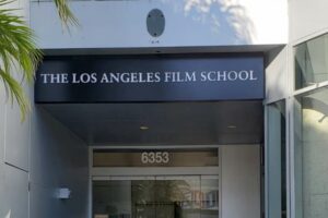 Custom Lightbox Sign Insert Illuminates Hollywood  Film School