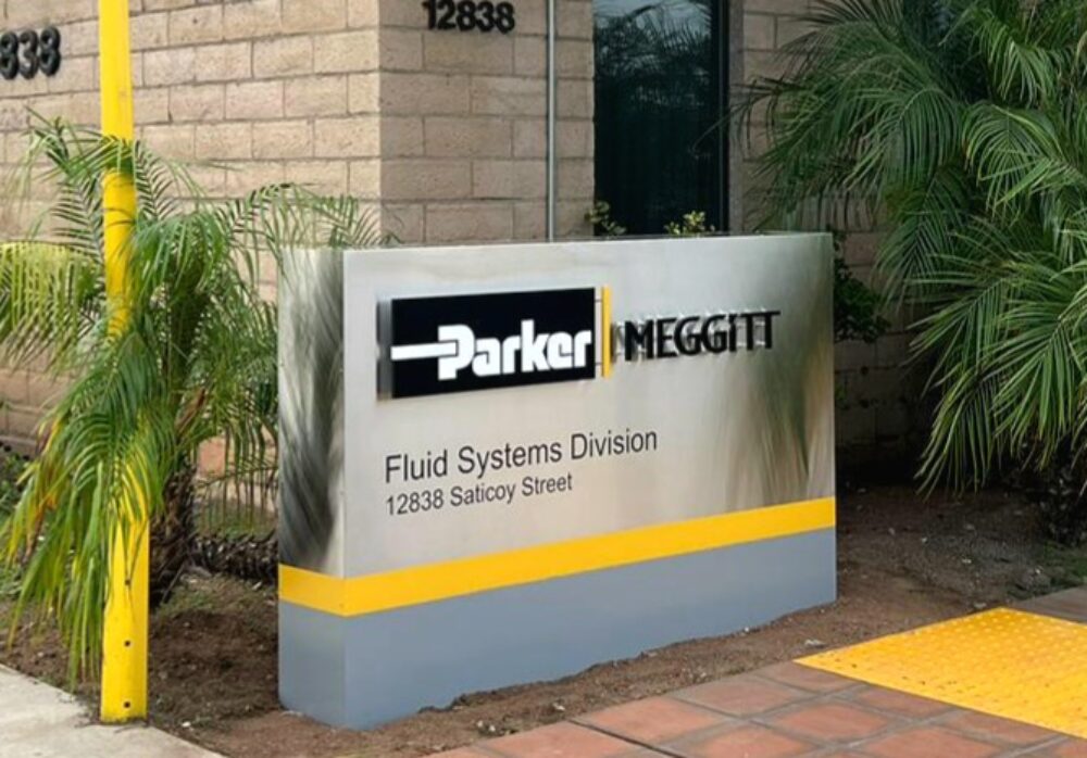 Parker Meggitt Monument Sign Los Angeles