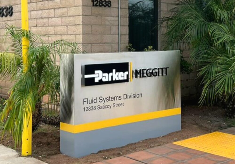 Parker Meggitt Monument Sign Los Angeles