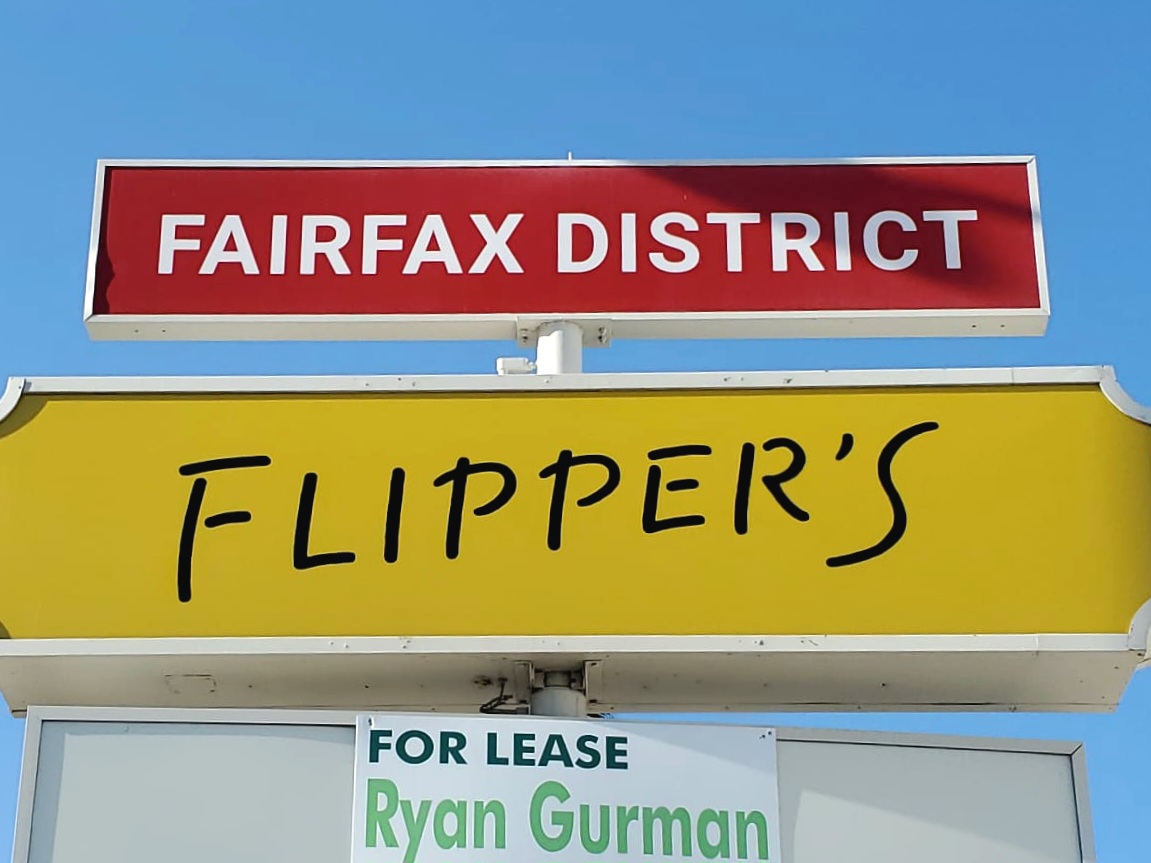 You are currently viewing Flippers Neon sign and pole sign inserts West Hollywood