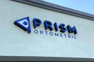 Read more about the article Prism Optometric Lobby Sign and Channel Letters Monrovia