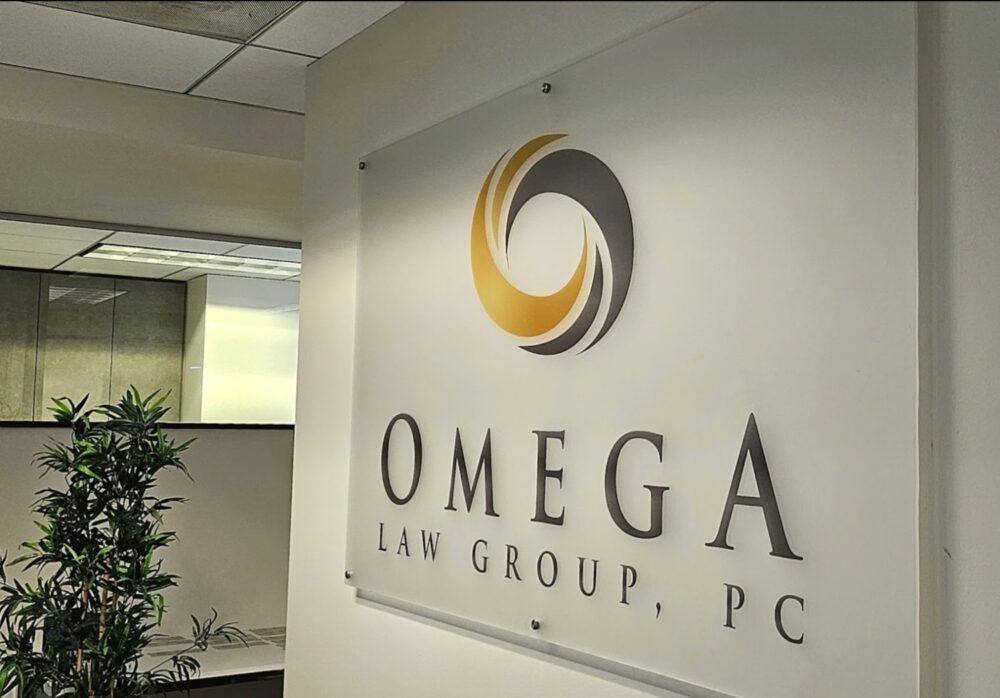 Omega Law Group Lobby Sign Beverly Hills