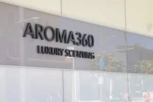 Elevate visibility: Aroma360's dimensional letters by Premium Sign Solutions—an artful blend of style and statement.