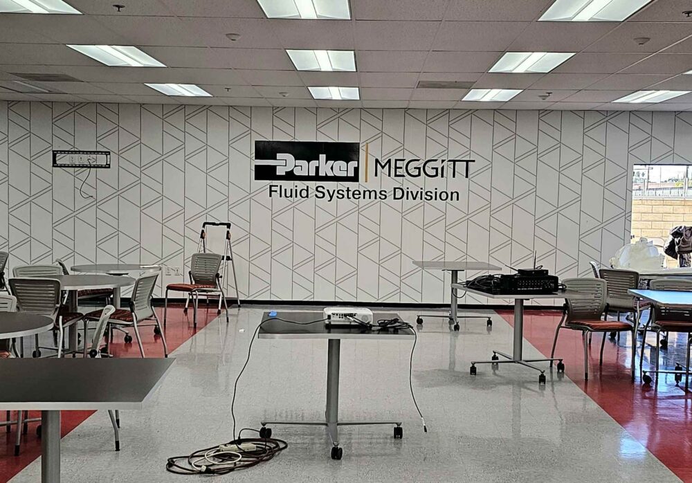 Parker Meggit Lunch Room Wall Wrap Los Angeles 