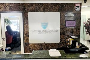 Read more about the article Foothill Dermatology Reception Sign Glendora