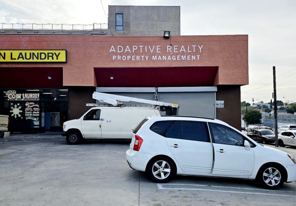 Adaptive Realty Dimensional Letters and Pole Sign Los Angeles 