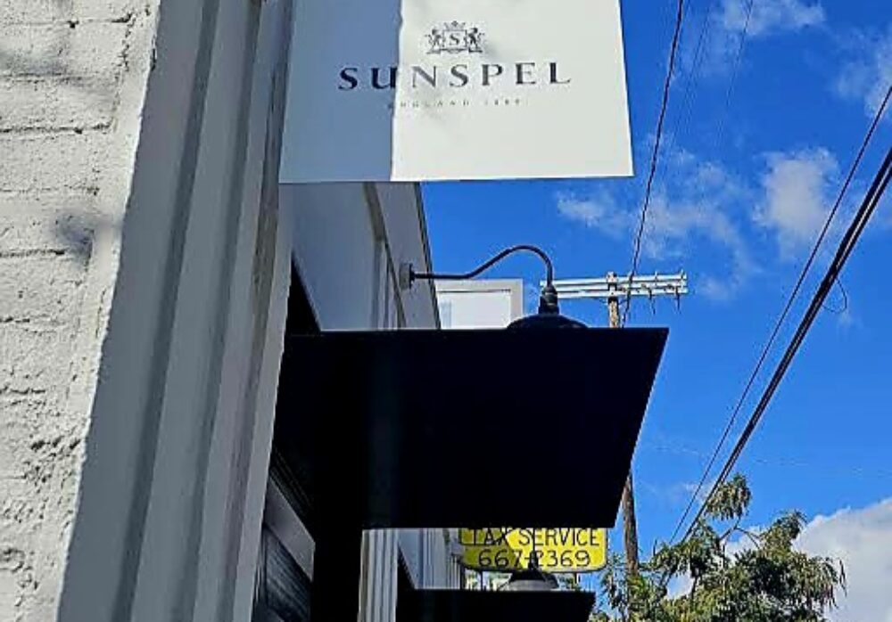Sunspel and Maison Trouvaille Blade Sign projects