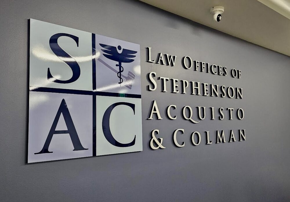 Law Offices of Stephenson Lobby Sign Glendale