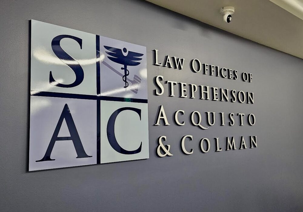 Law Offices of Stephenson Lobby Sign Glendale