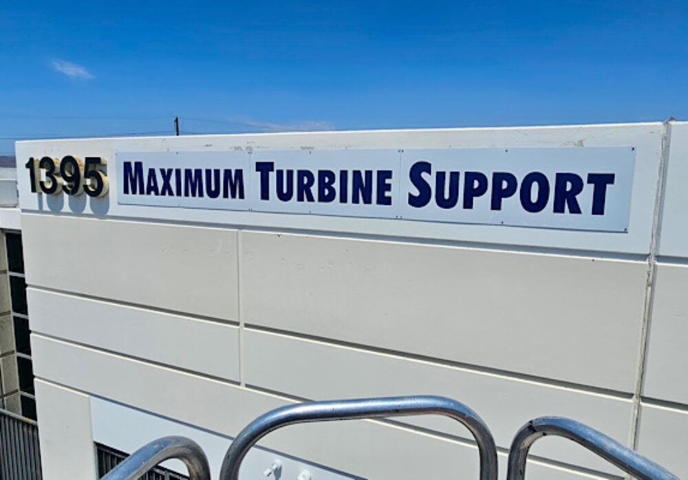 Maximum Turbine Support Outdoor Sign Riverside