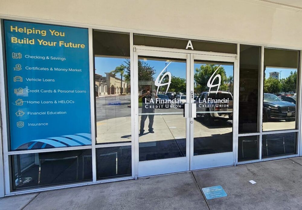 LA Financial Window Graphics Norwalk
