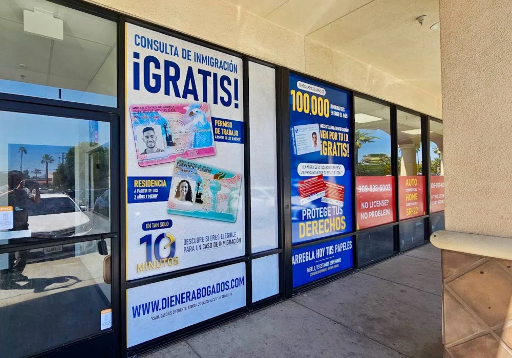 Diener Law Window Graphics Fontana