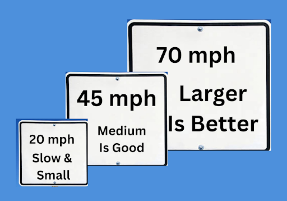 Outdoor sign size matters how to decide