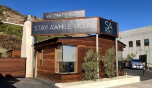 Read more about the article Stay Awhile Dibond Exterior Signs in Malibu