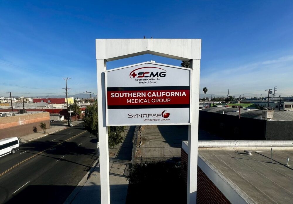 Synapse Medical Group Medical Facility Signage Los Angeles