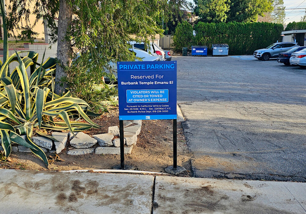 Custom Signage for Synagogues Burbank Temple Emanu