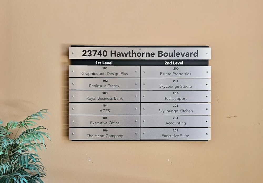 Tenant Directory Sign Remax Property Torrance 90505