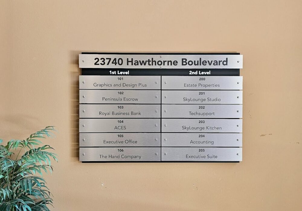 Tenant Directory Sign Remax Property Torrance 90505