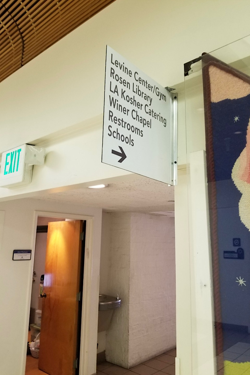 Blade sign Levine Centre helping busy people with wayfinding