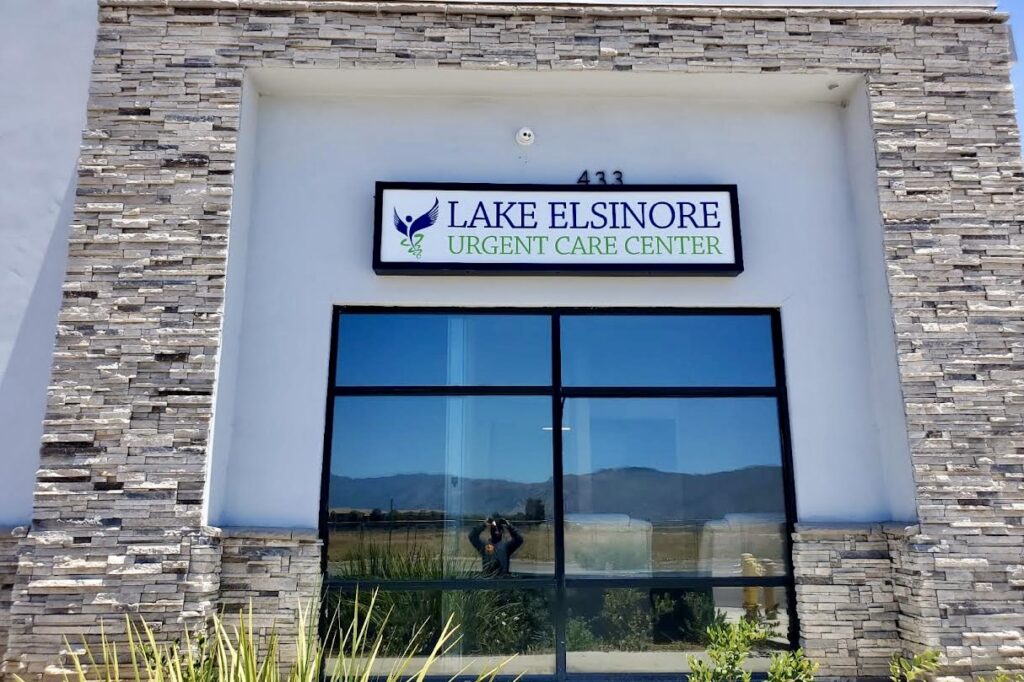Illuminated medical office sign in Lake Elsinore guiding patients, improving practice visibility and building trust.