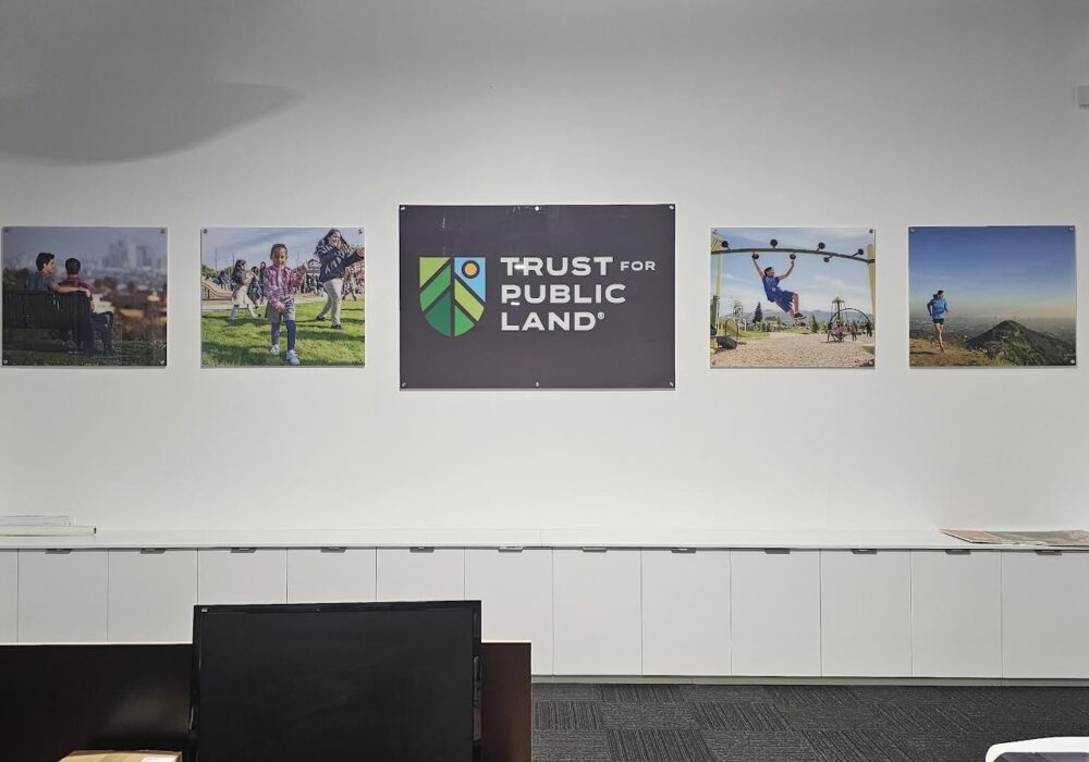 Branding Signage for Non Profits Trust for Public Land Pasadena 91101