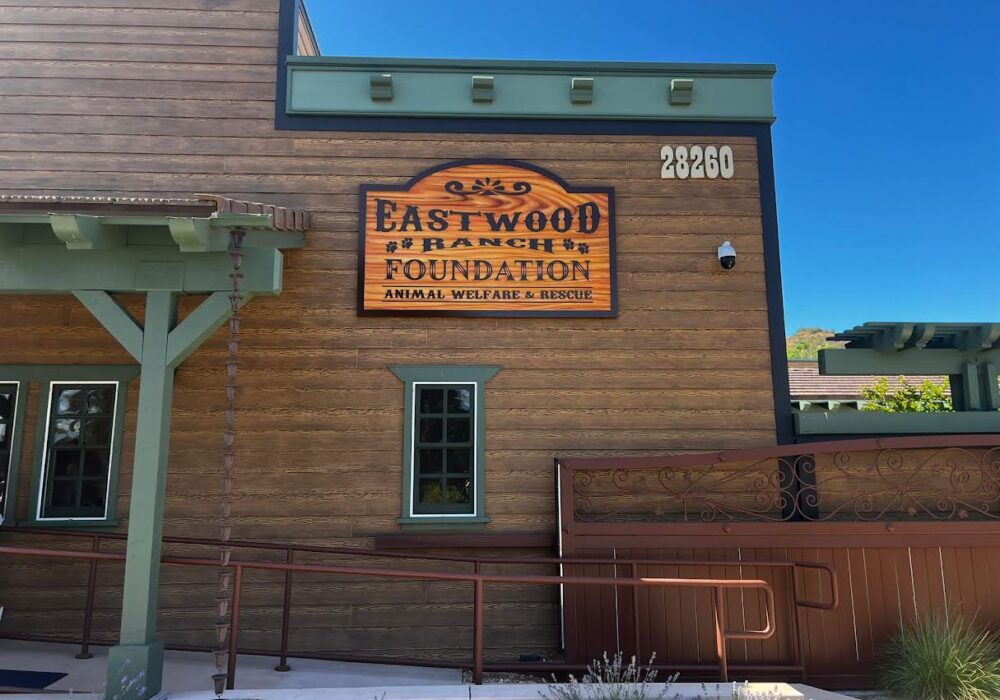 Woodgrain Textured Signage Eastwood Ranch Los Angeles