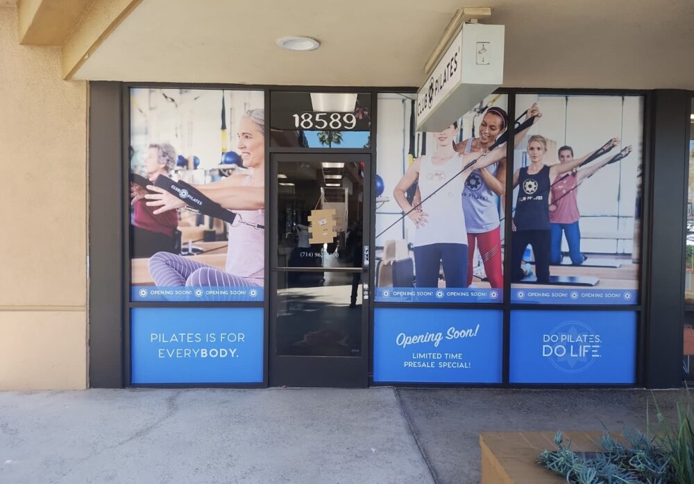 Gym Wall Wraps and Window Graphics Fountain Valley – Club Pilates