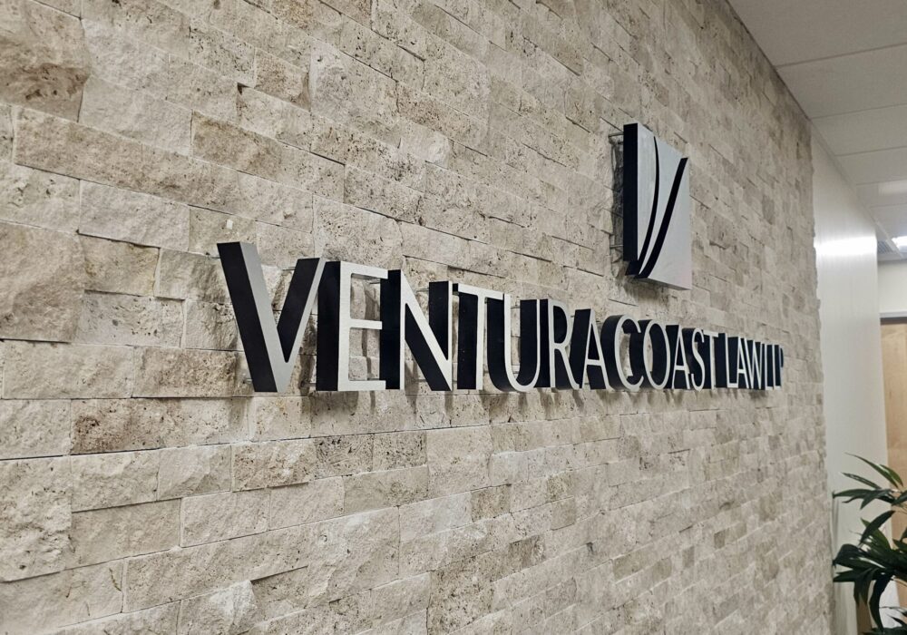 Ventura Coast Law Frosted Vinyl & Lobby Signage