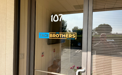 Wall and window graphics example 7