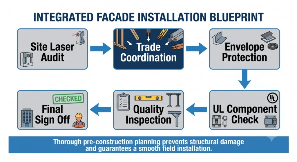 The integrated facade installation blueprint