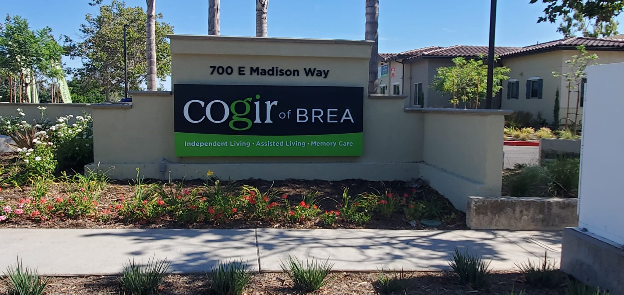 Cadence Senior Living Brea Monument Sign