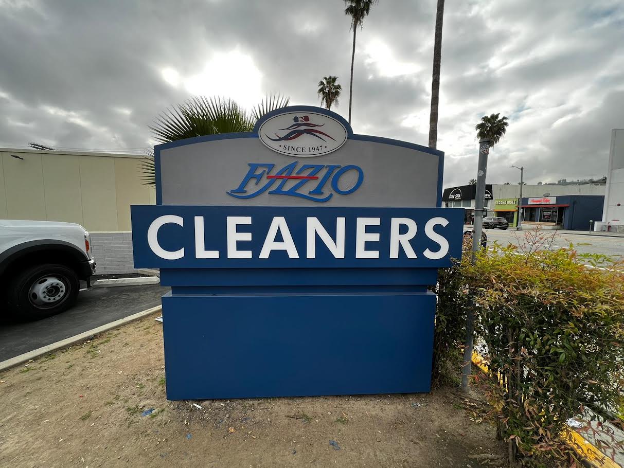 Fazio Cleaners Sherman Oaks Monument Sign